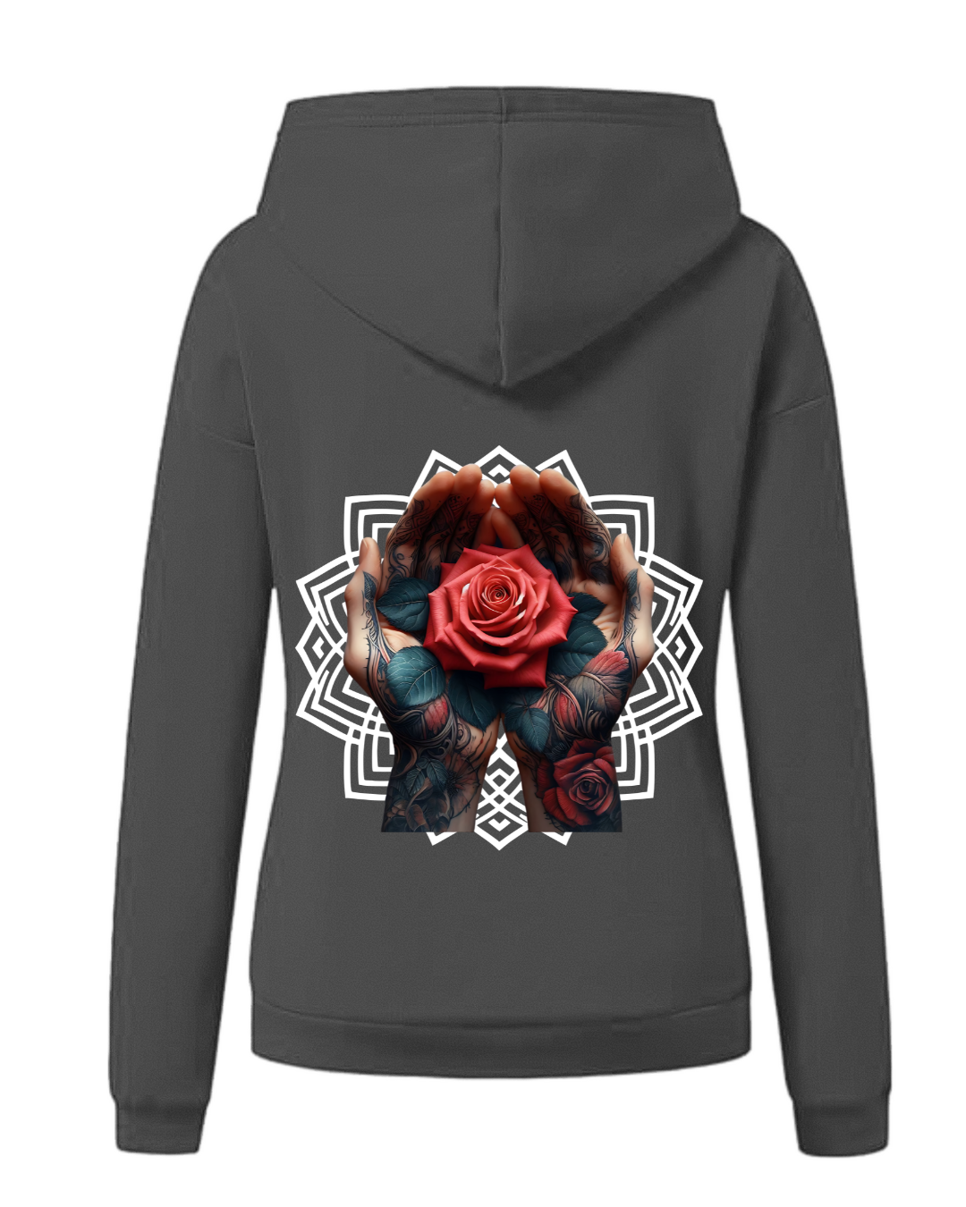Frauen Hoodie Ink&Soul "RoseTattoo"