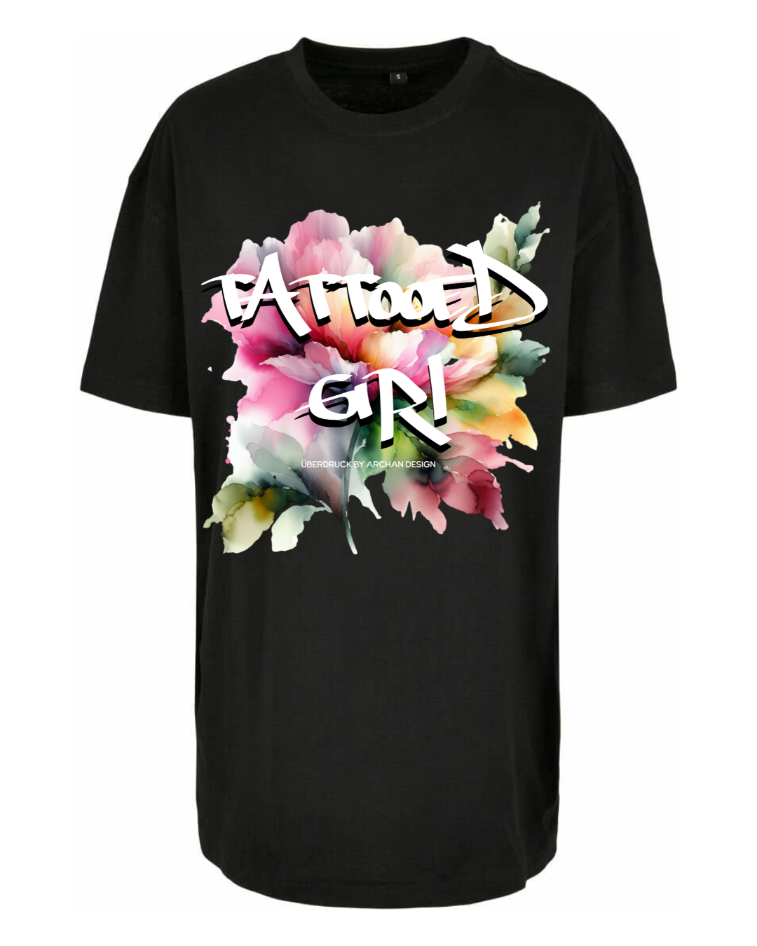 T-Shirt Oversize Ink&Soul  "TattooedGirl"