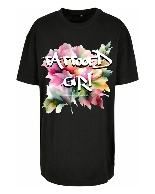 T-Shirt Oversize Ink&Soul  "TattooedGirl"