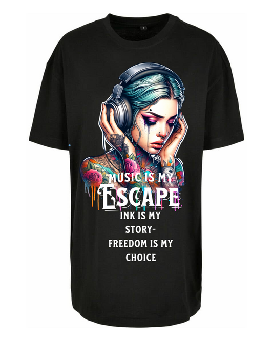 T-Shirt Ink&Soul Oversize "Inked Girl"