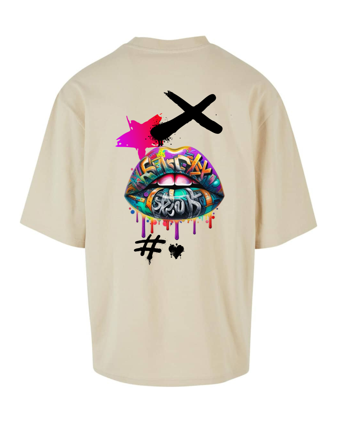 T-Shirt eANDe Oversize "lips"
