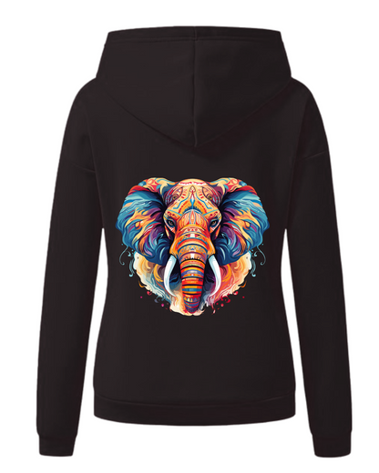 Frauen Hoodie LD "elefant"