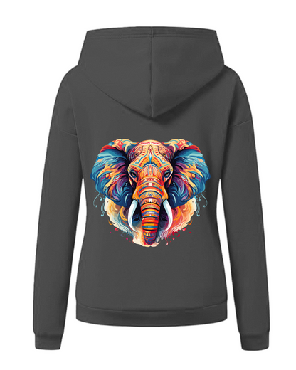 Frauen Hoodie LD "elefant"