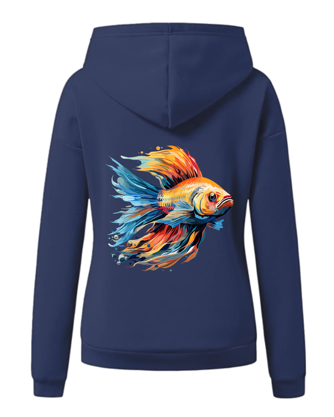 Frauen Hoodie LD "fish"