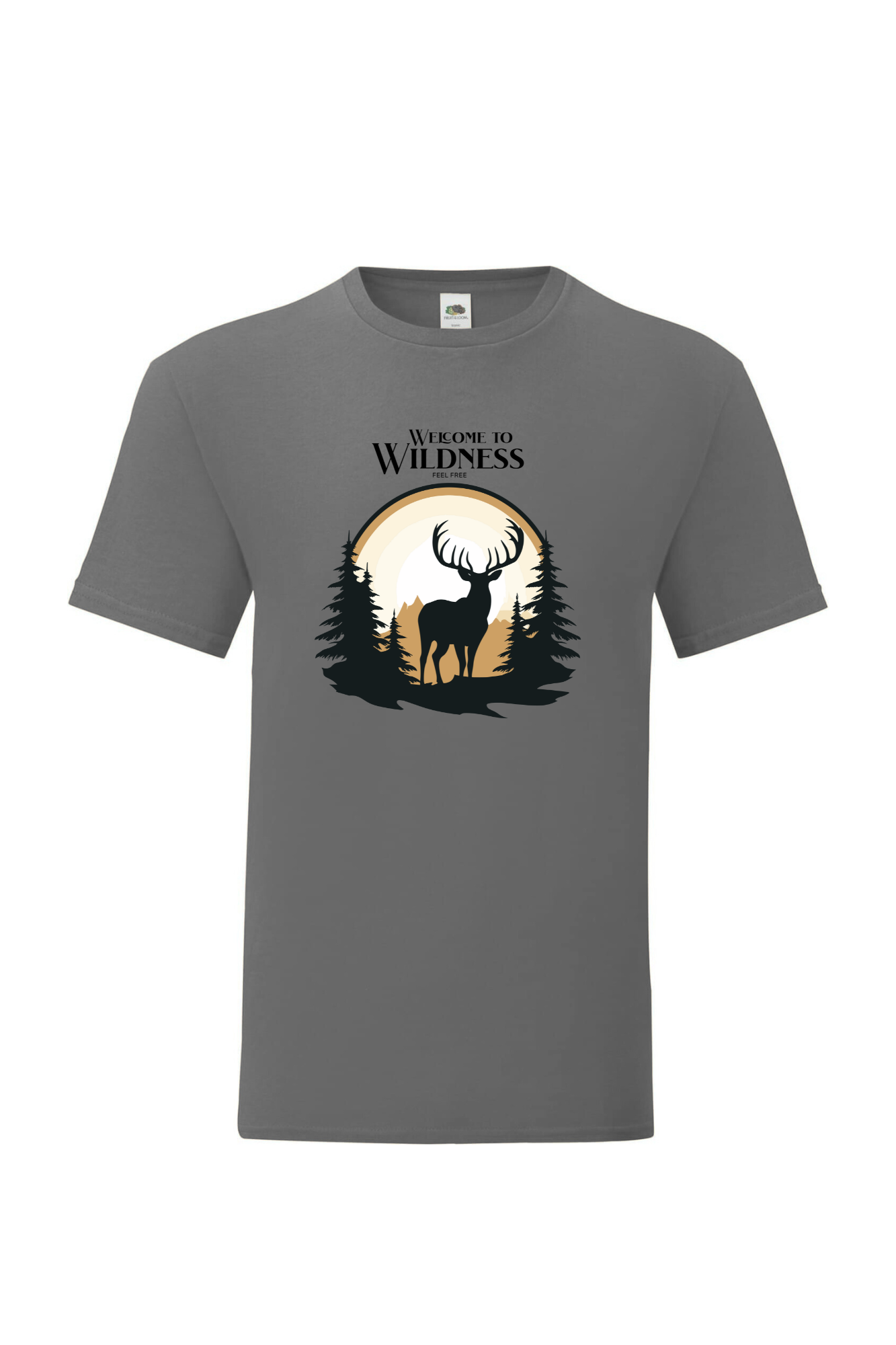 Männer T-Shirt LD RN "hirsch"