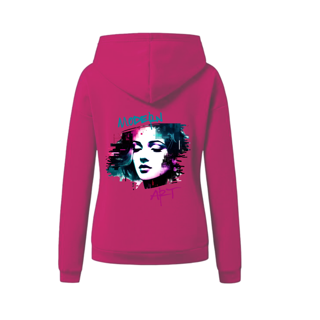 Frauen Hoodie eANDe "modernart"