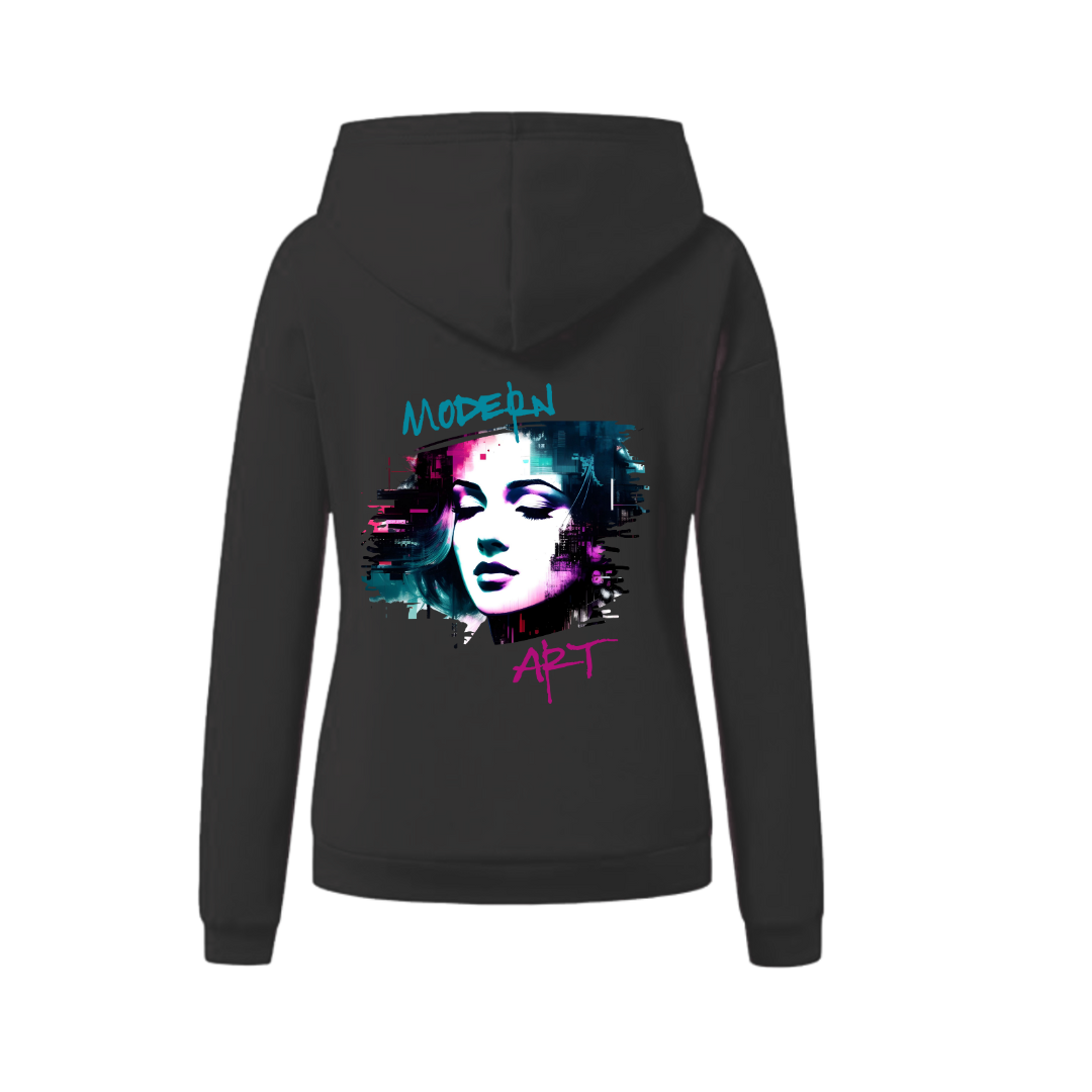 Frauen Hoodie eANDe "modernart"