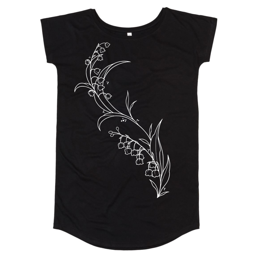 T-shirt dress "Flower Time"
