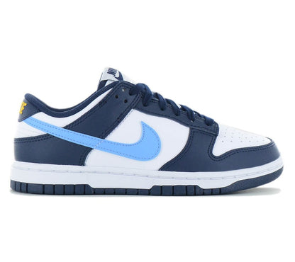 Nike Dunk Low - Damen Sneakers Schuhe Blau-Weiß  FN7800-400