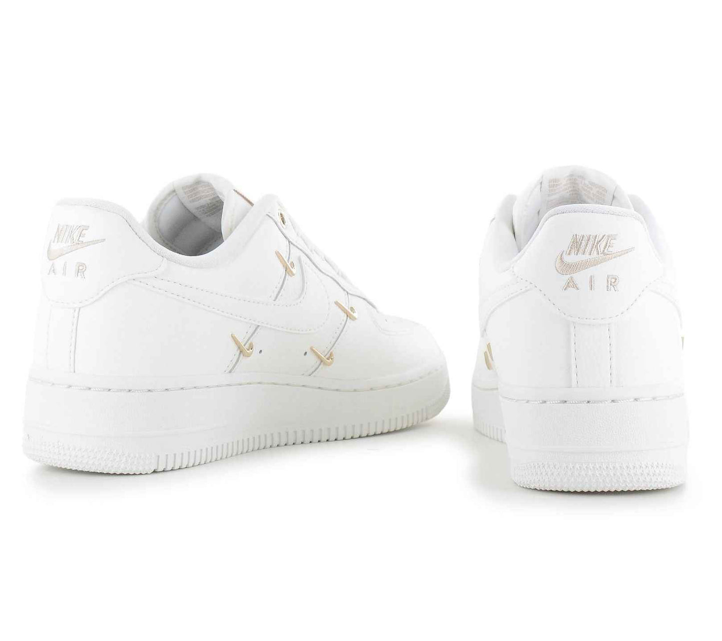 Nike Air Force 1 Low 07 LX - Gold Swooshes - Damen Sneakers Schuhe Weiß FV3654-111