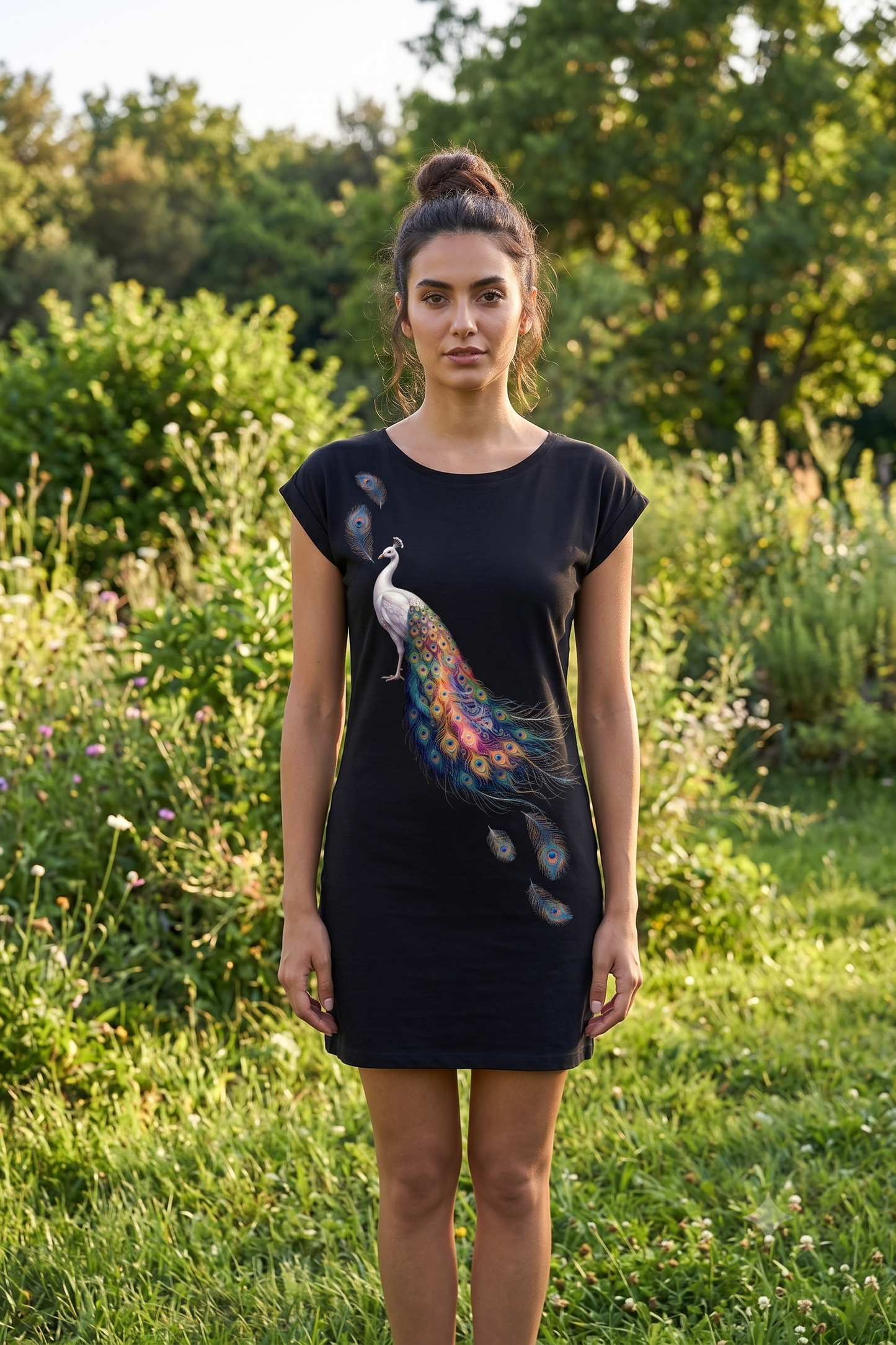 T-shirt dress "Flower Time"