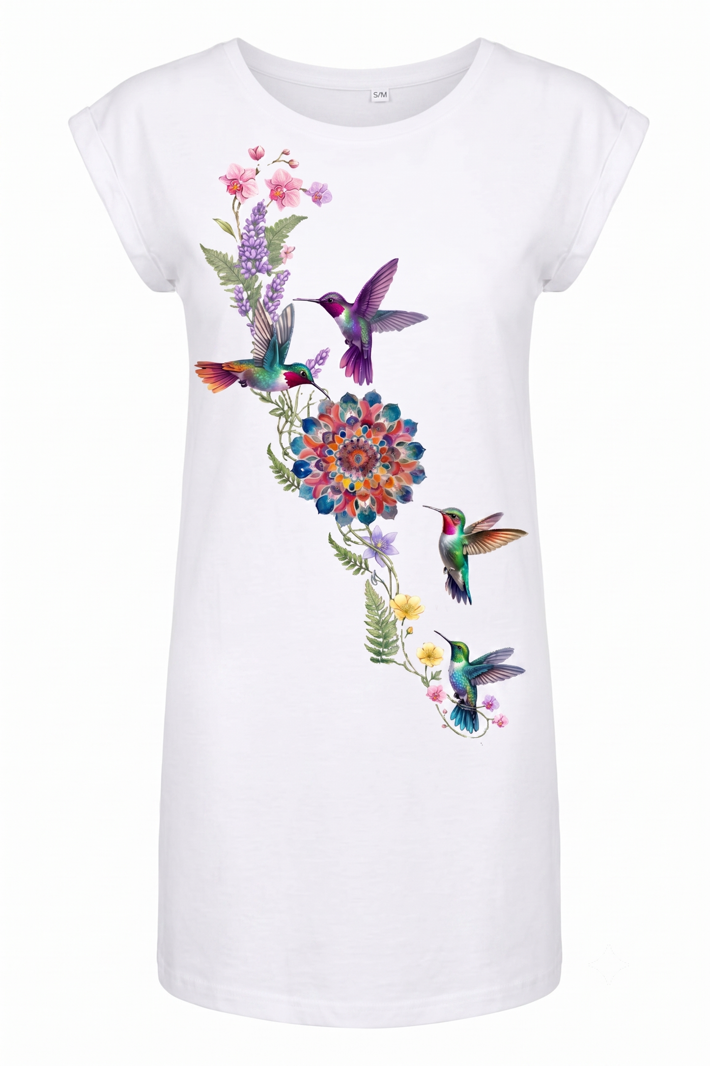 T-shirt dress "Flower Time"