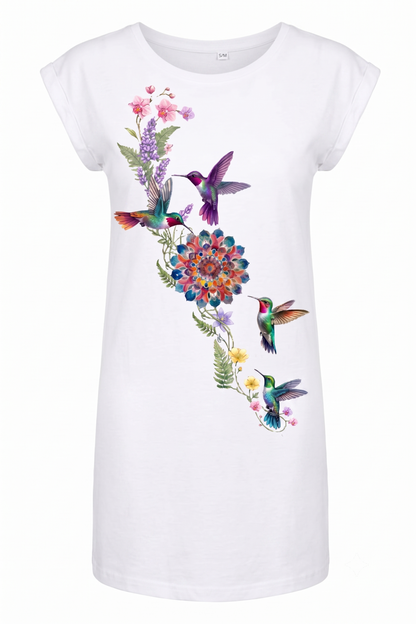 T-shirt dress "Flower Time"