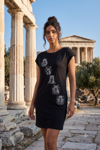 T-shirt dress "Flower Time"