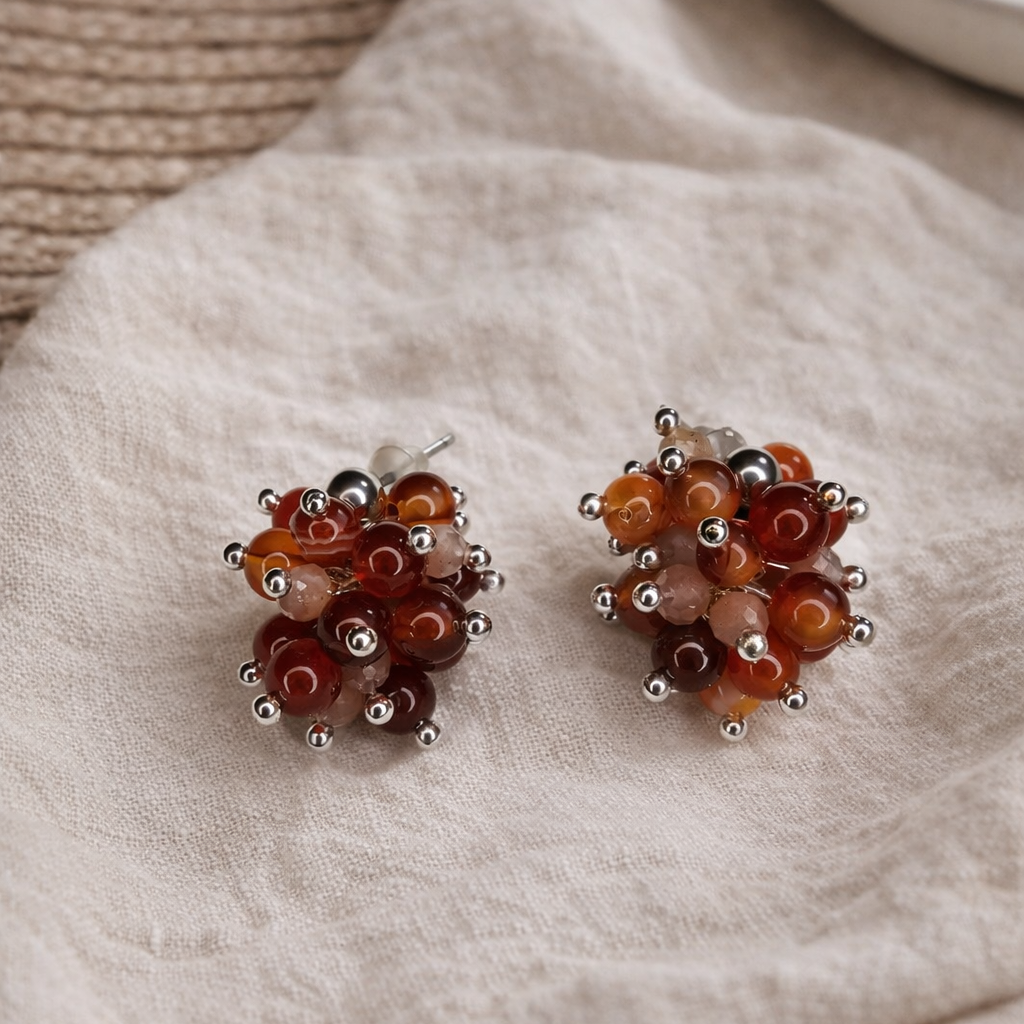 Carnelian Luna - Karneol & Mondstein
