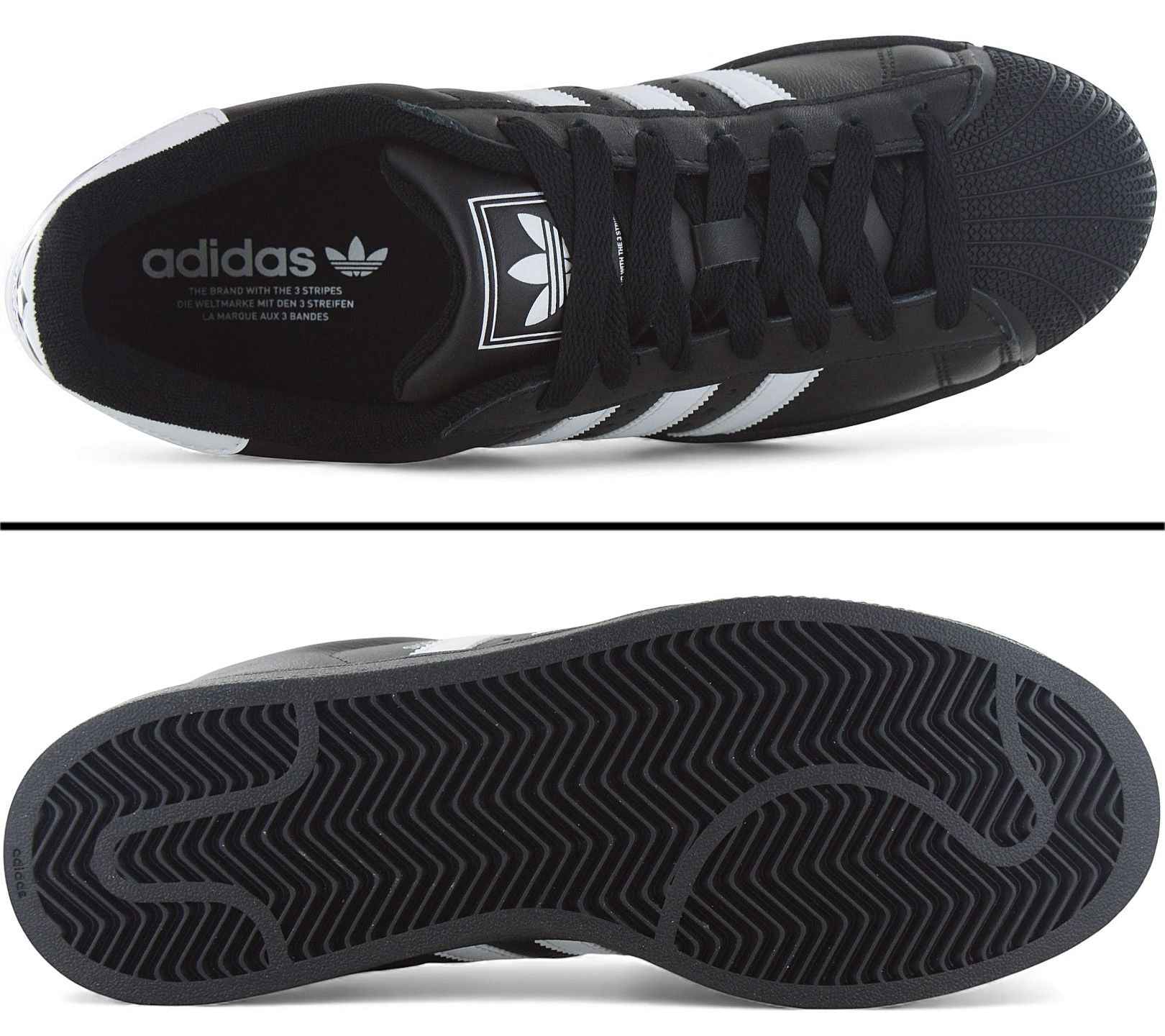 adidas Originals Superstar II 2 - Sneakers Schuhe Leder Schwarz JI0079