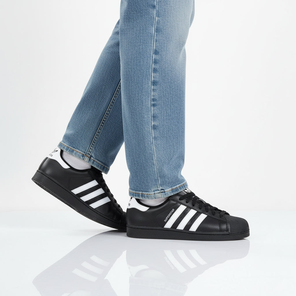 adidas Originals Superstar II 2 - Sneakers Schuhe Leder Schwarz JI0079
