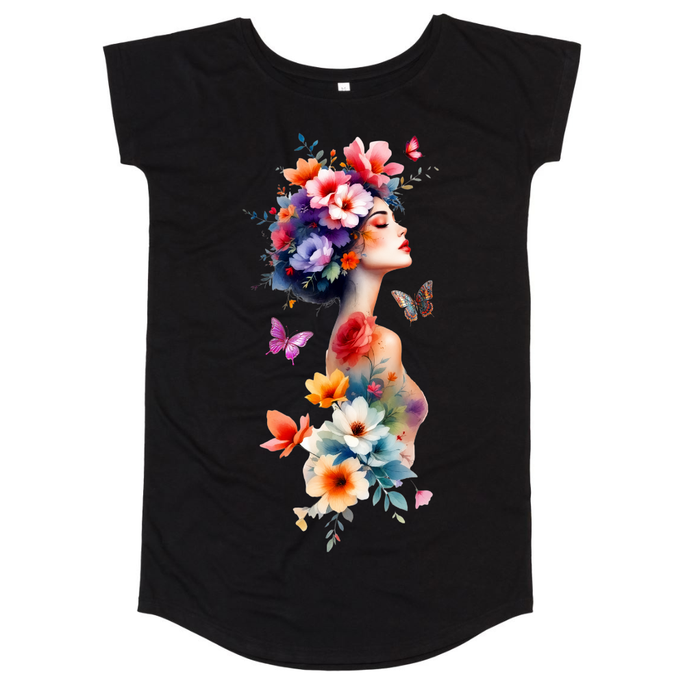 T-shirt dress "Flower Time"