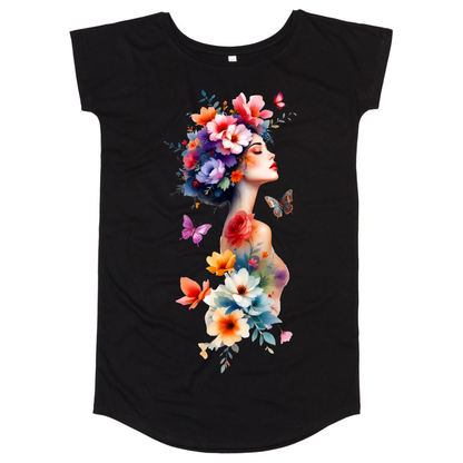 T-shirt dress "Flower Time"