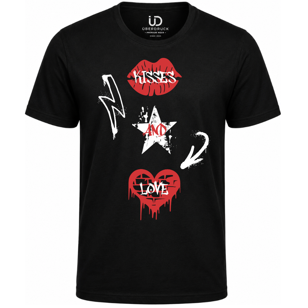 Frauen T-Shirt "Kisses and Love"