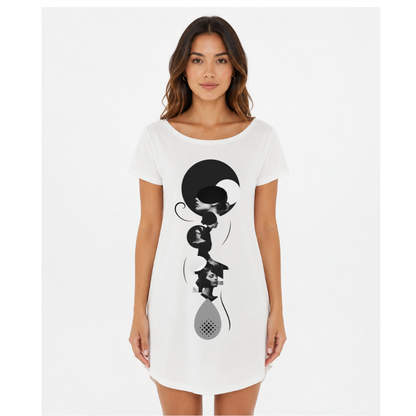 T-shirt dress "Flower Time"