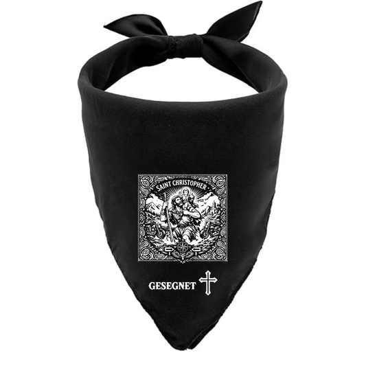 Caps & Co Church-blessed Bandana for Travelers (Saint Christopher)