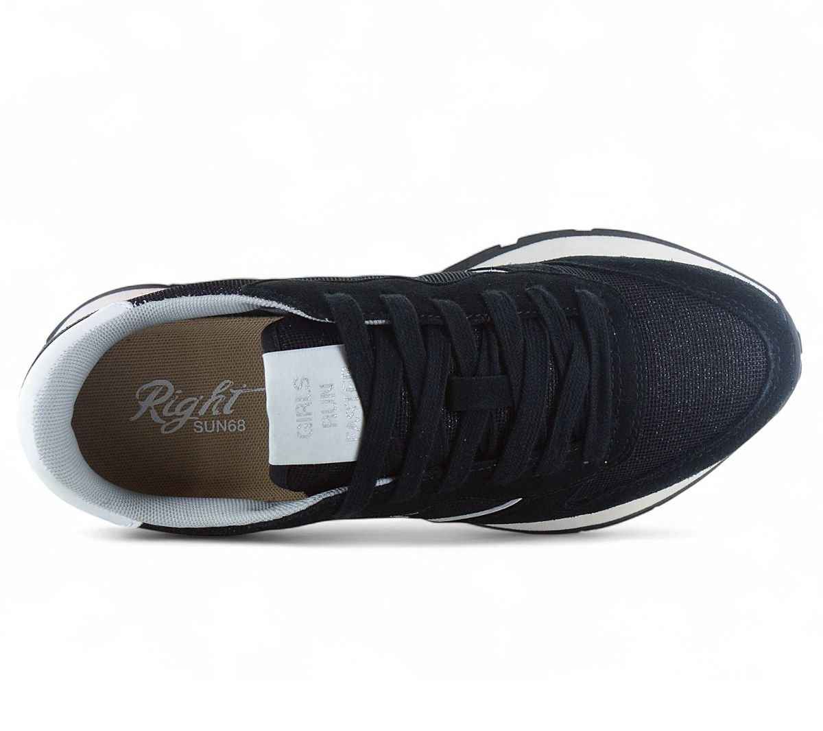 SUN68 Ally Glitter - Damen Sneakers Schuhe Schwarz Z35203-11