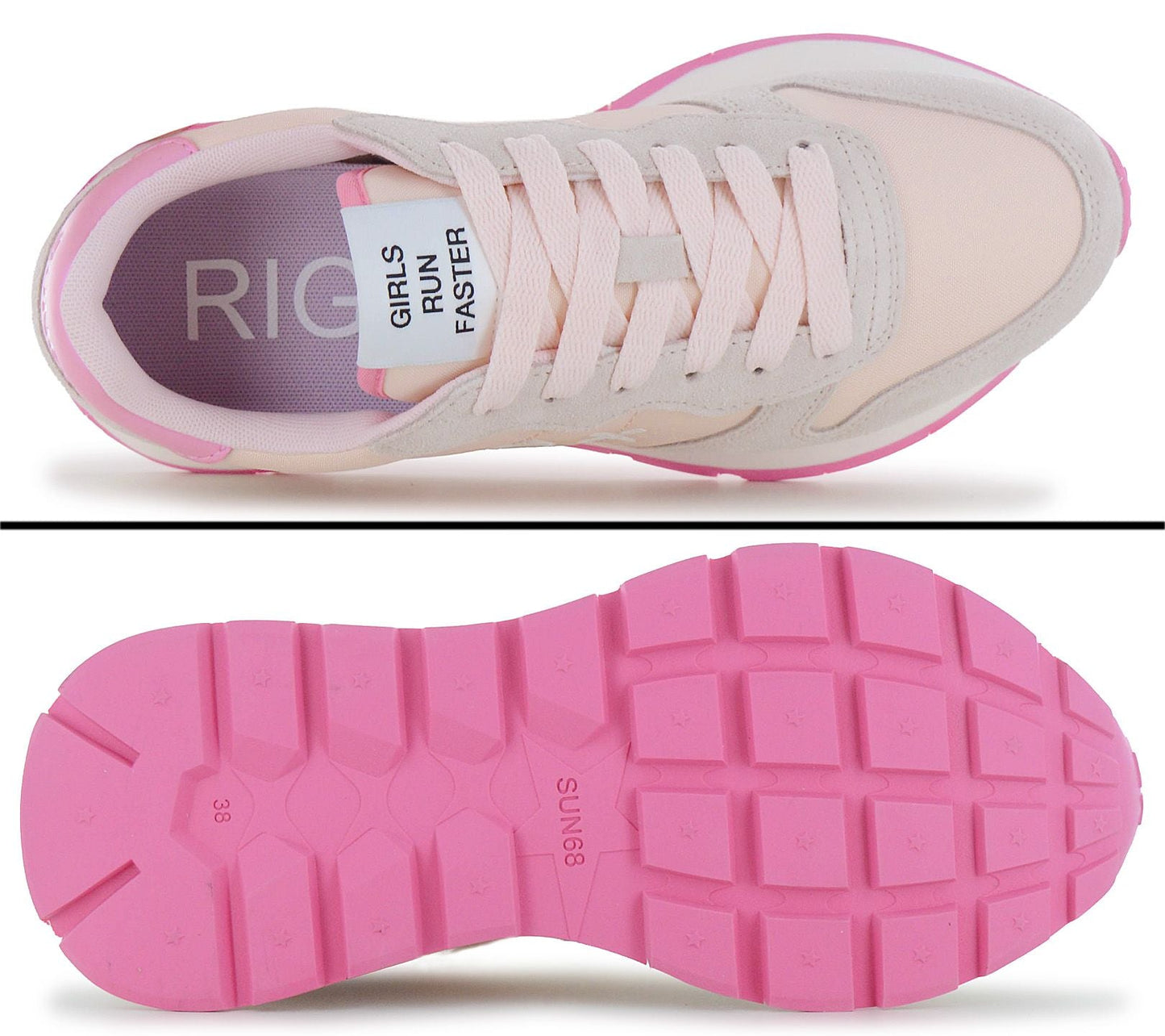SUN68 Ally Solid - Damen Sneakers Schuhe Rosa Z36201-39