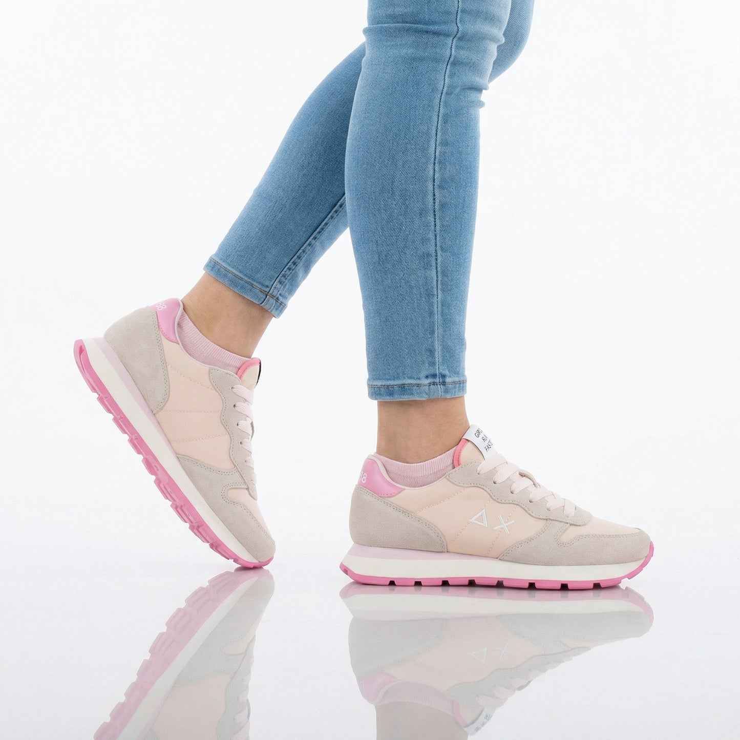 SUN68 Ally Solid - Damen Sneakers Schuhe Rosa Z36201-39