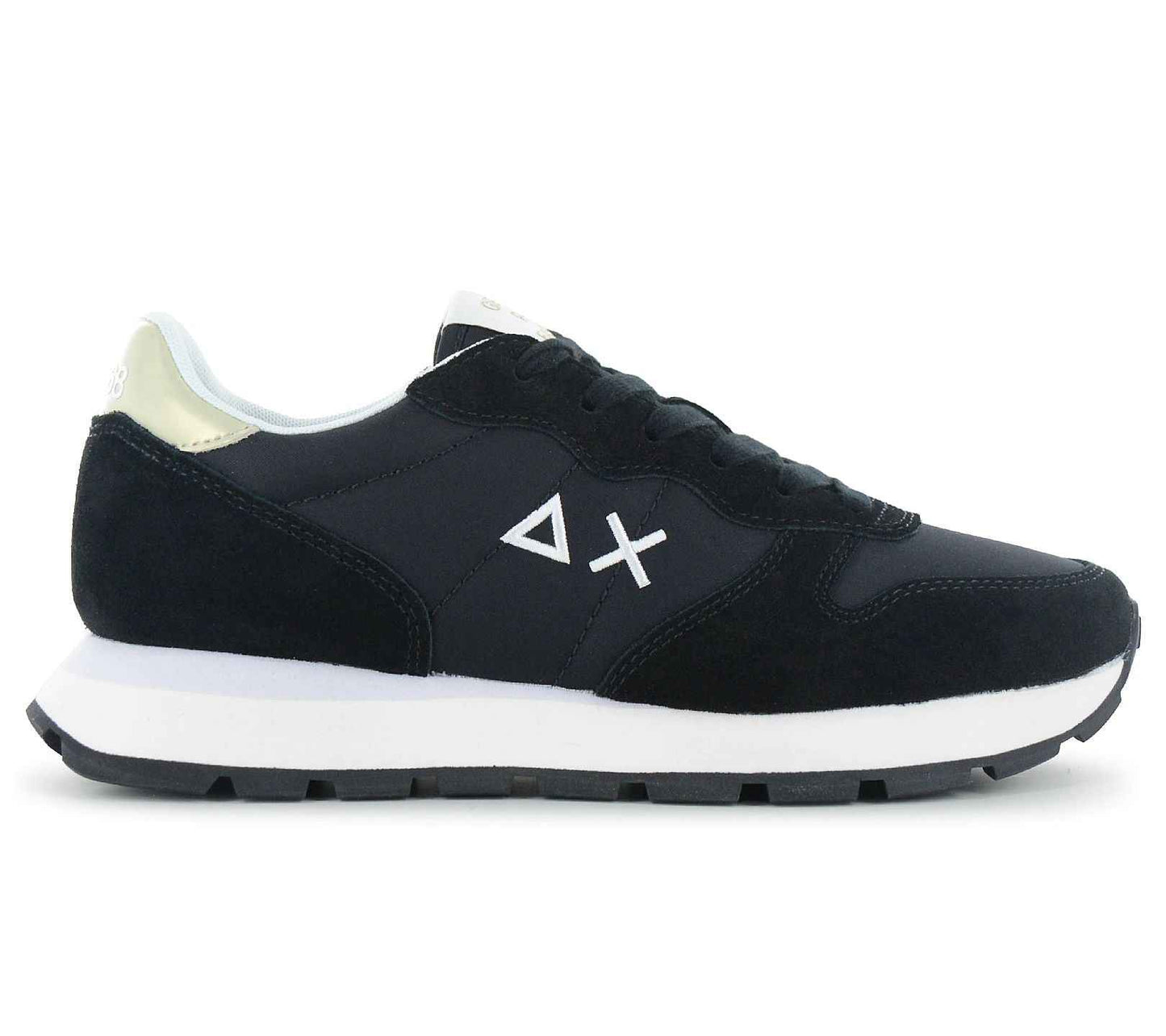 SUN68 Ally Gold Silver - Damen Sneakers Schuhe Schwarz Z36202-11