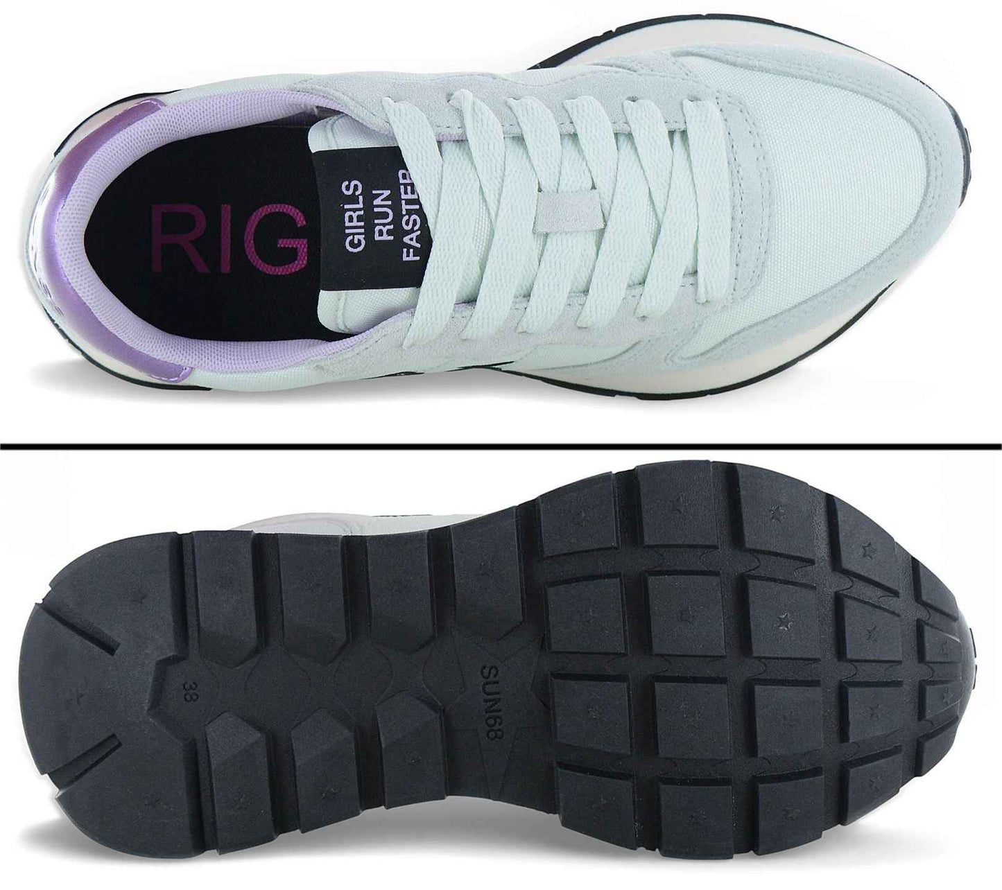 SUN68 Ally Solid - Damen Sneakers Schuhe Türkis Z45201-53