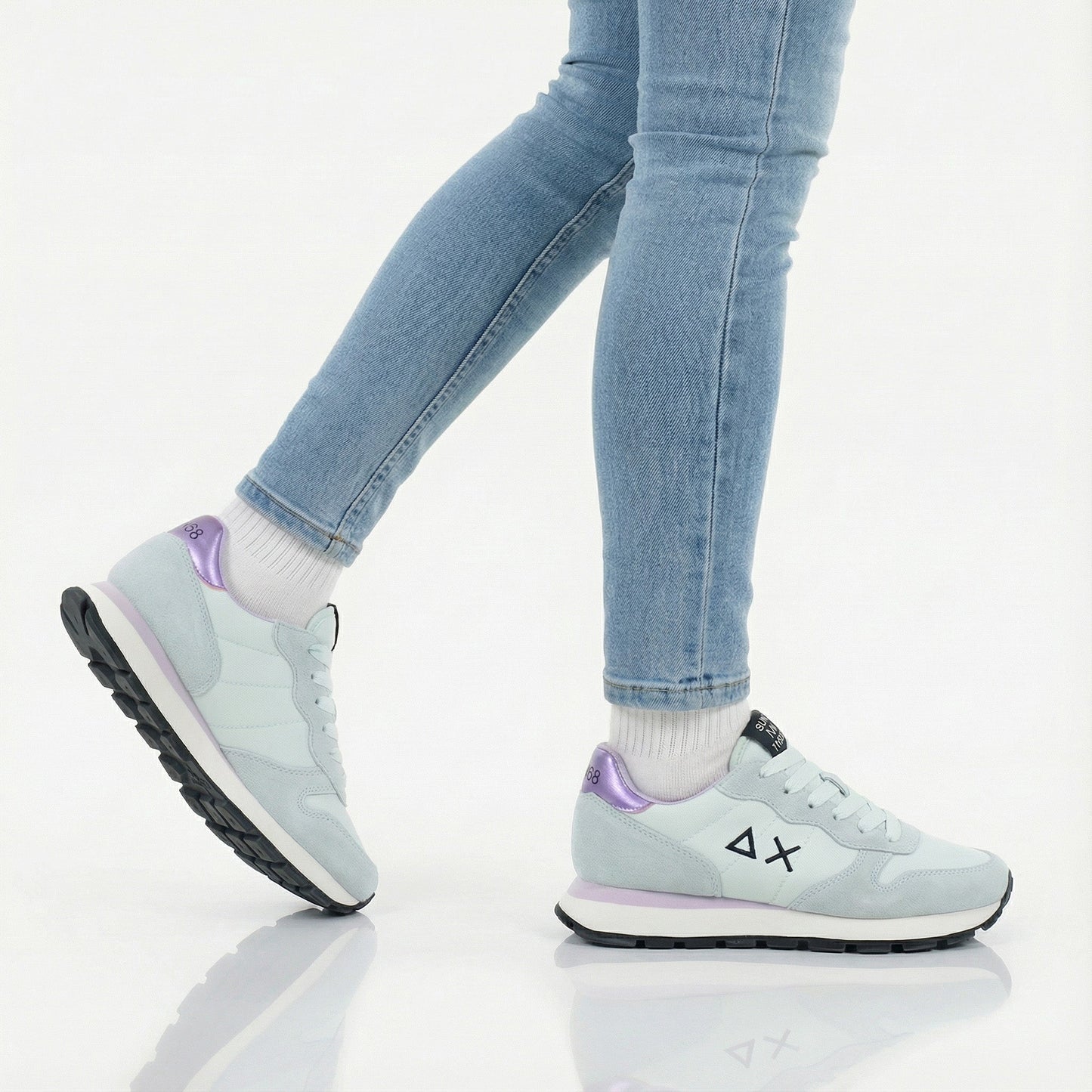 SUN68 Ally Solid - Damen Sneakers Schuhe Türkis Z45201-53