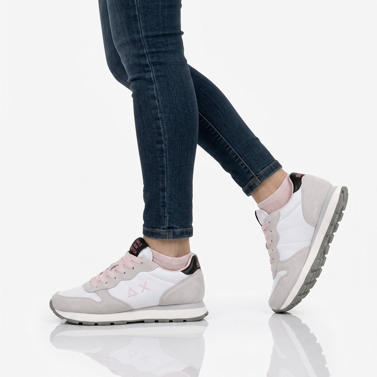SUN68 Ally Solid - Damen Sneakers Schuhe Weiß Z46201-01