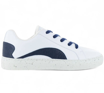 NAE Vegan Shoes Berlin - Sneakers vegane Schuhe Weiß-Blau aus Portugal