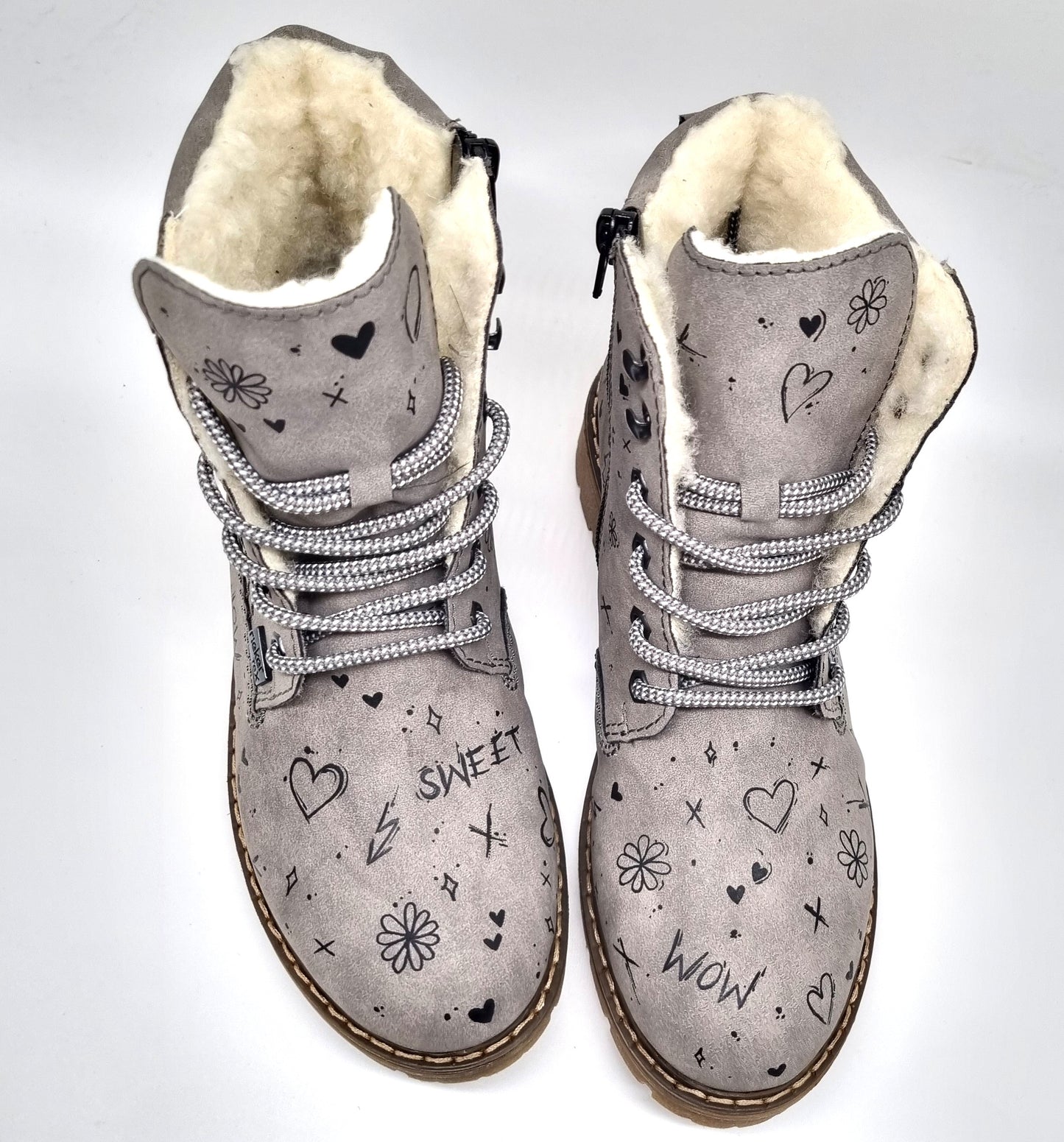 Tätowierte Frauen Stiefletten mit Muster auf Anfrage