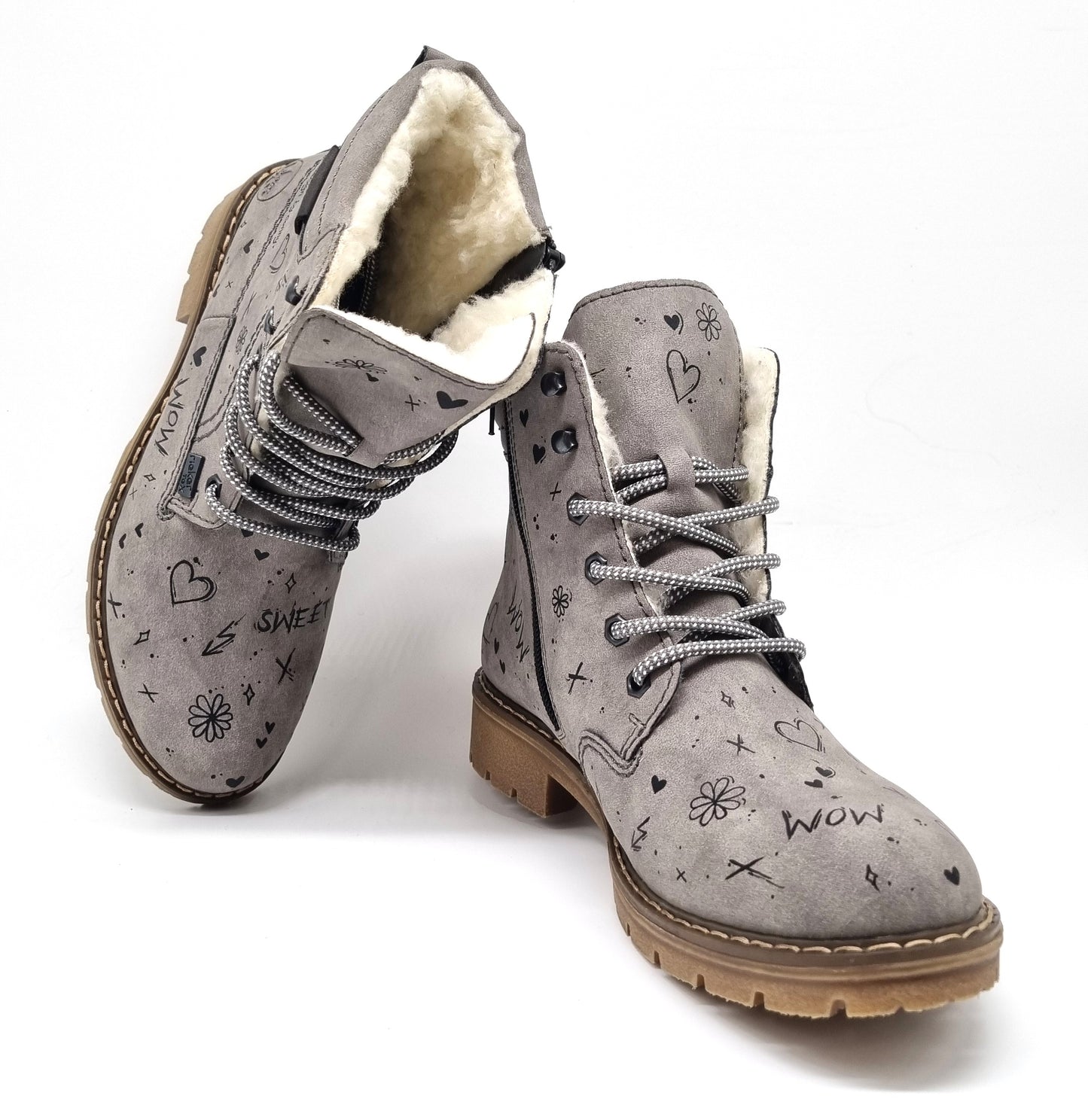 Tätowierte Frauen Stiefletten mit Muster auf Anfrage